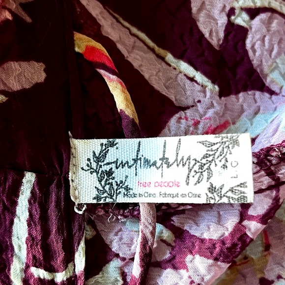 🌸 FREE PEOPLE “If You Say So” Kimono w/Pockets (YAY), Size Large EUC - Picture 6 of 7